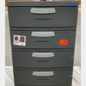 Sterilite - 4 Drawer Plastic Chest - 35.5in H x 26.625in W x 19.25in