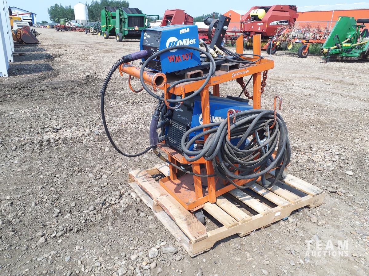Miller Welder and Wire Feeder Setup with Cables [23GA07032-022] | Team ...