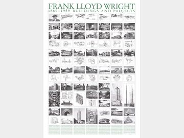 Frank Lloyd Wright - Buildings And Projects - 2017 Offset Lithograph 39.25" x 27.5"