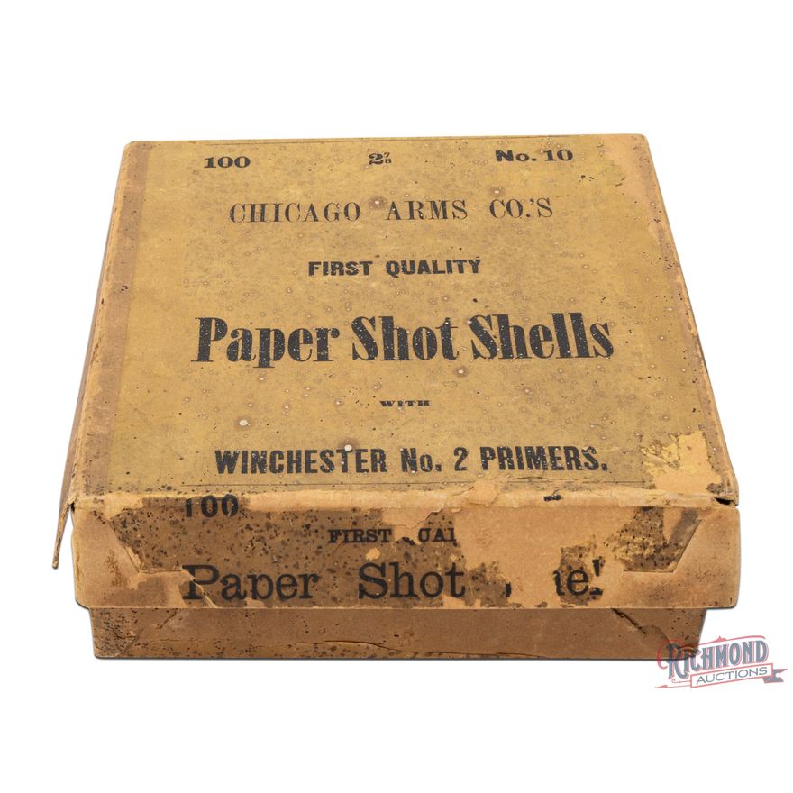 Rare Full Chicago Arms Company 100 Round 10 Gauge Primed First Quality ...