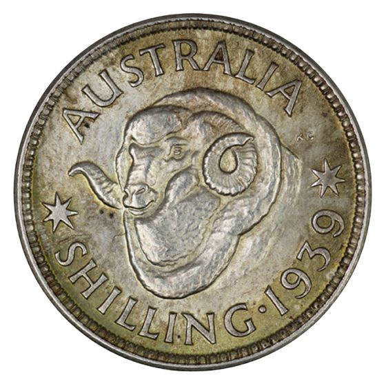 Australia 1939 Shilling, Uncirculated