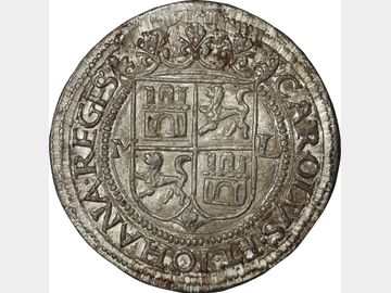 KM# SIMIL 18, Nesmith XIII, No. 4 – 4 Reales M-L. Nesmith PLATE COIN. AU+.