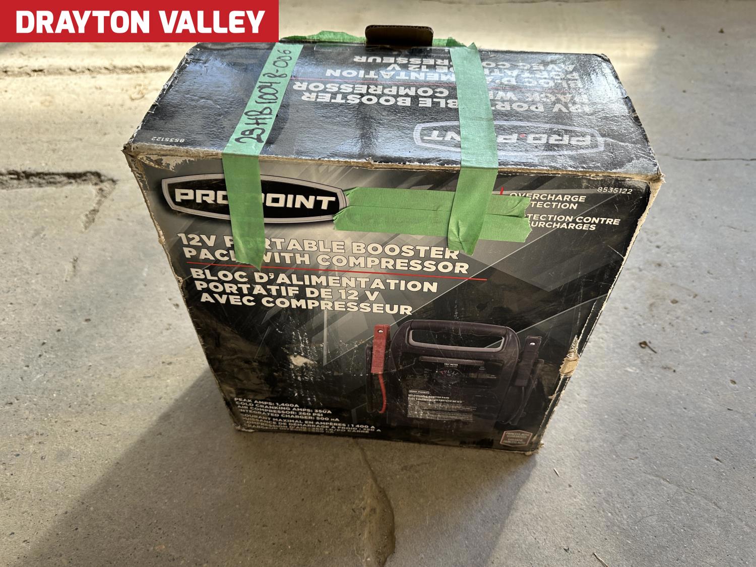 Pro Point 12V Portable Booster Pack with Air Compressor [25HD10048-006 ...