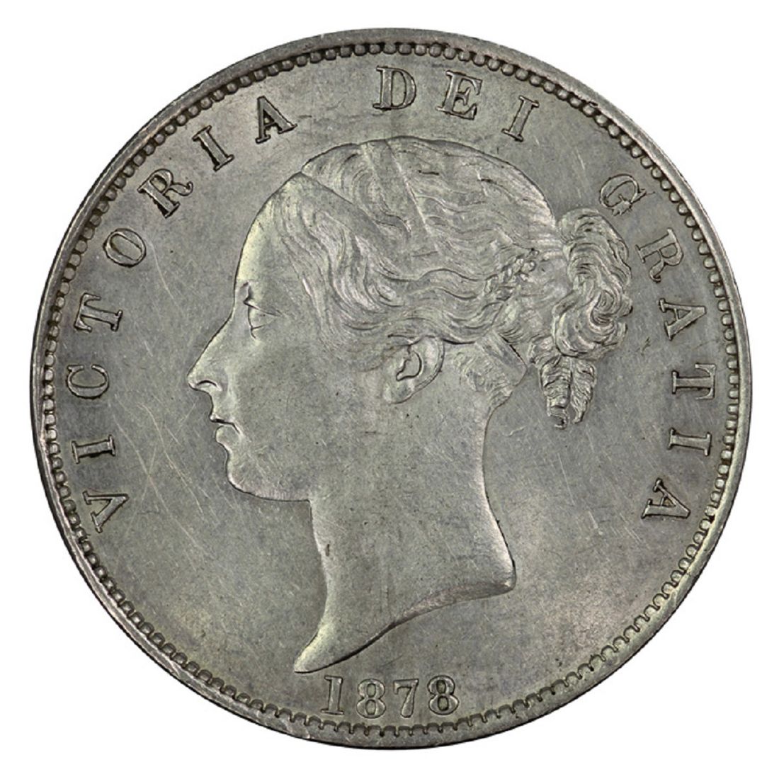Great Britain Victoria 1878 Half Crown, virtually Uncirculated
