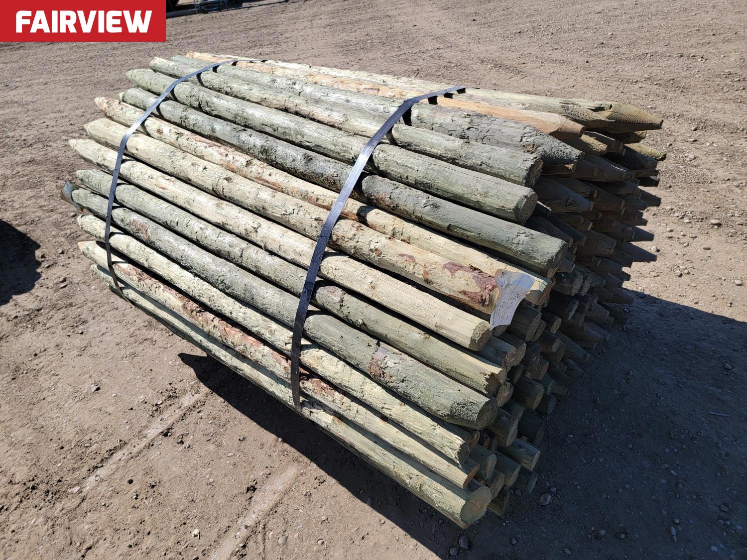 (180) 2-3 Inch X 6 Ft Fence Posts (Unused) [26BD10993-015] | Team Auctions