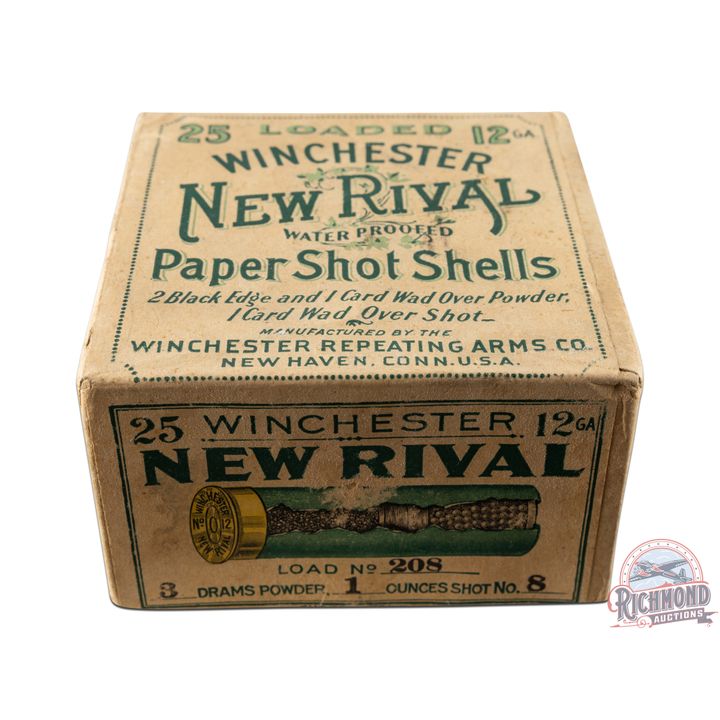 Box Only of Winchester Loaded New Rival Paper Shot Shells 12 GA