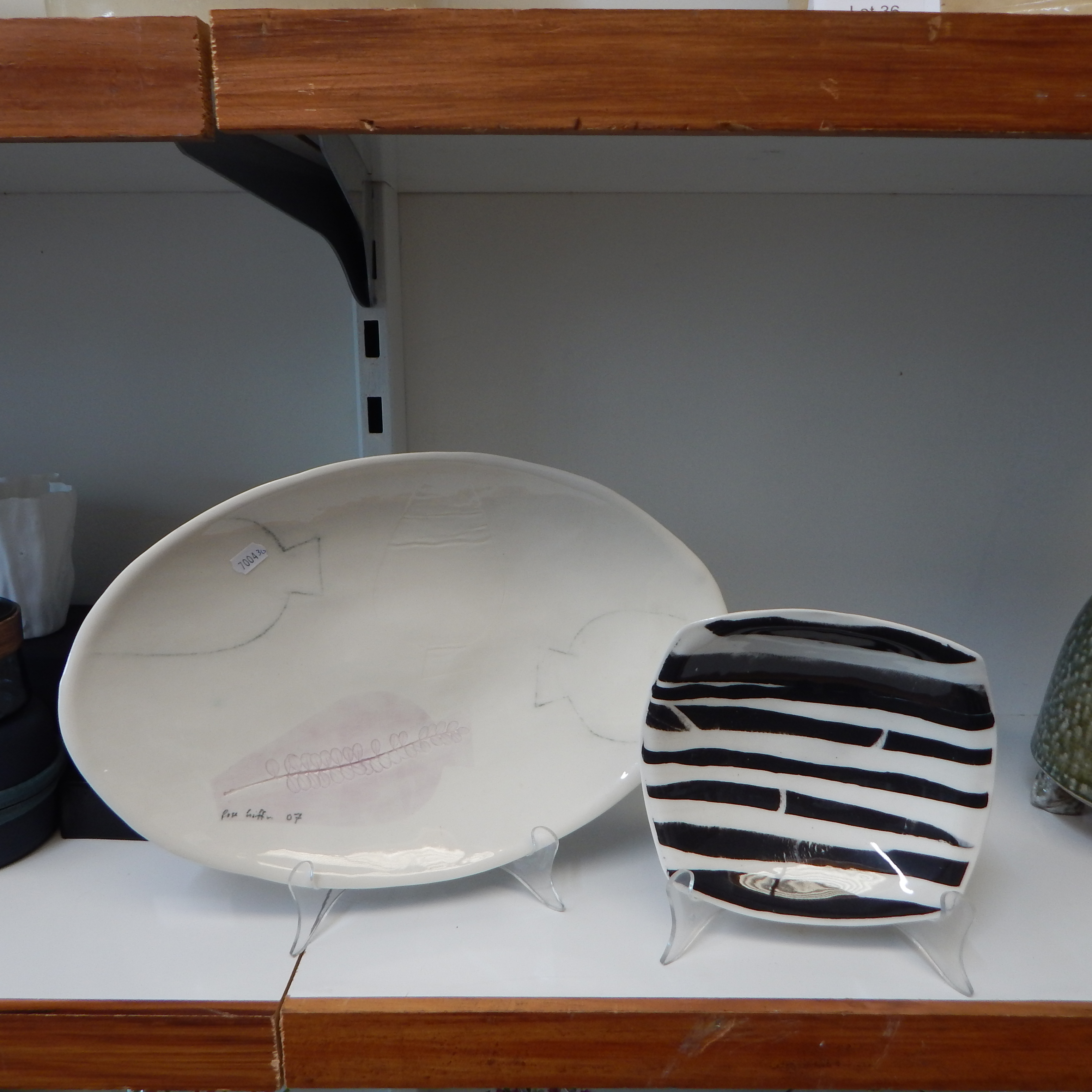 2 Handmade Porcelain Plates by Rose Griffin of Nelson — NZ auction result