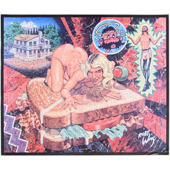 1992 Robert Williams Jezebel on a BLT Poster Excellent 73