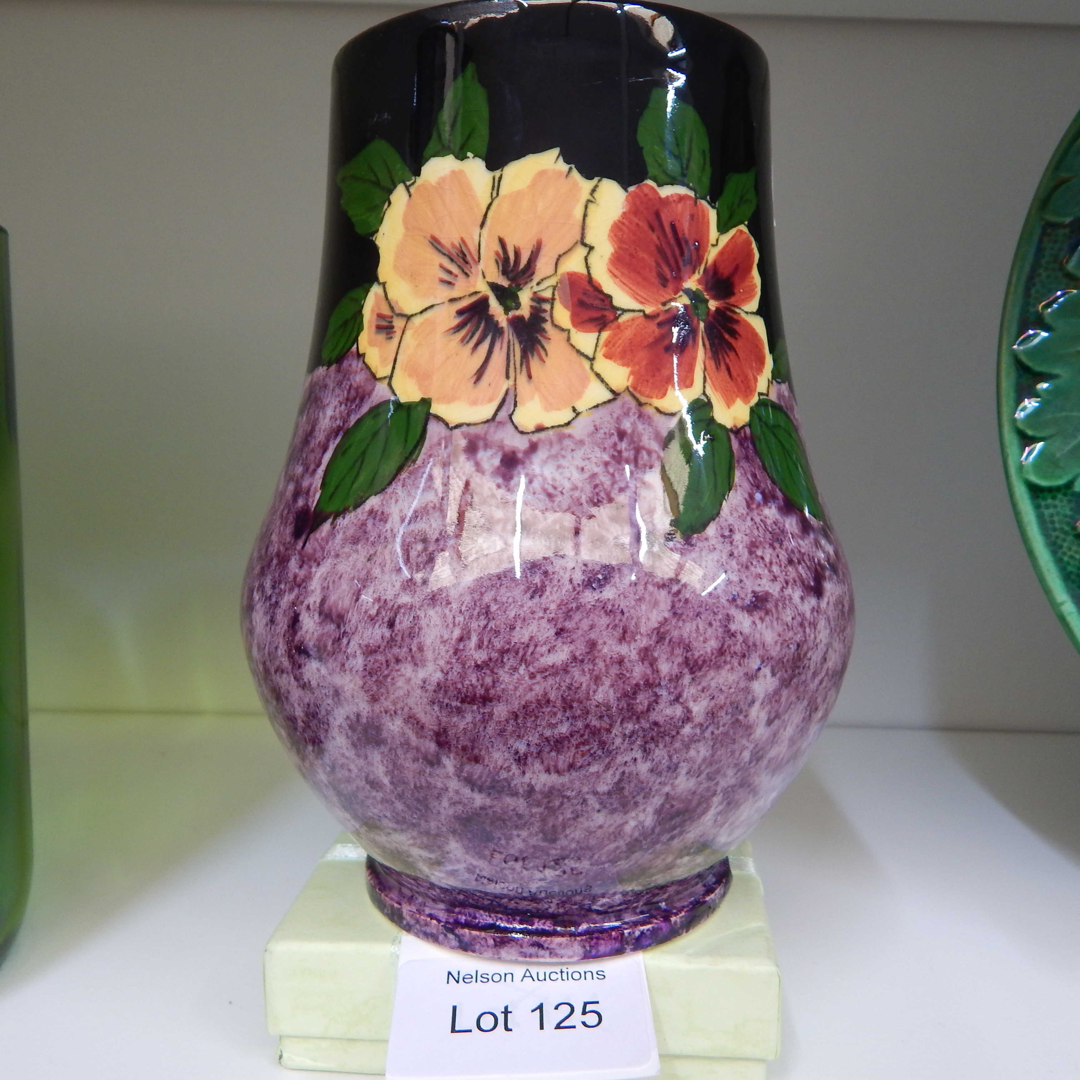 c1930 English Art Deco Vase - Panola pattern — sold at auction in New Zealand for $20