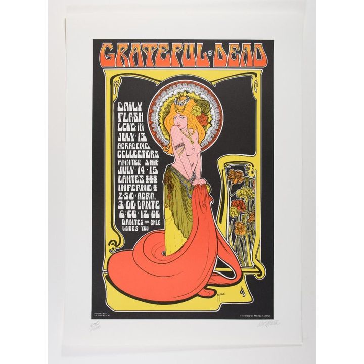 1967 AOR-3.179 Grateful Dead Vancouver LE Signed Masse RP2 Poster Near Mint 89