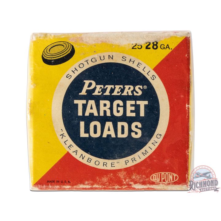 Factory Full Box of Peter's Target Load 28 Gauge Shells