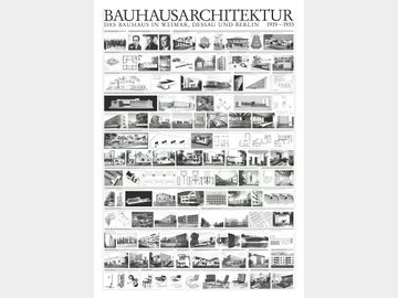 Artist Unknown - Bauhaus Architektur - Offset Lithograph 39.5" x 27.5"