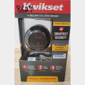 Kwikset - Double Cylinder Deadbolt w/SmartKey Security - Venetian Bronze