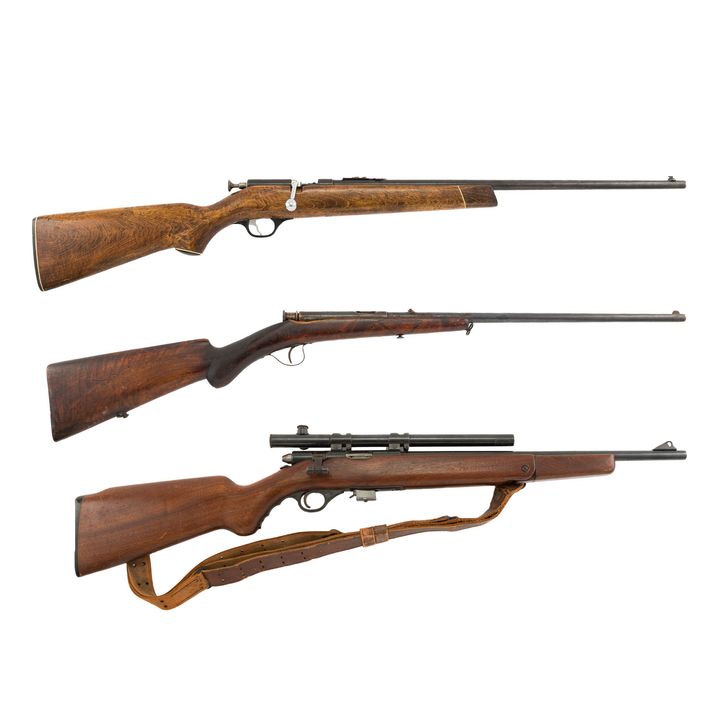 Two American rifles and One Belgian rifle