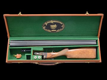 RARE NEAR MINT PARKER REPRODUCTIONS DHE GRADE 12 GAUGE SPORTING CLAYS MODEL WITH CASE
