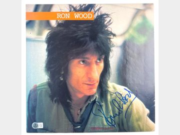 The Rolling Stones: Ron Wood In-Person Signed "Gimme Some Neck" Album Sleeve (Beckett/BAS)