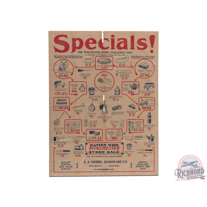 The Winchester Store Challenge Nation Wide Challenge Sale Advertising Poster