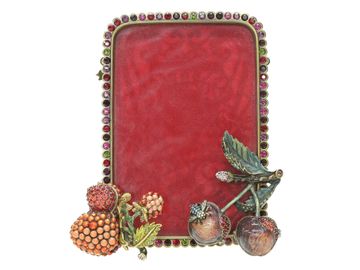 Jay Strongwater Decorative Pieces, Three Total, Picture Frame and Two Trinket Boxes