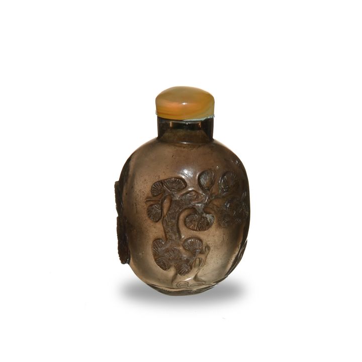 Chinese Carved Crystal Snuff Bottle, 19th Century