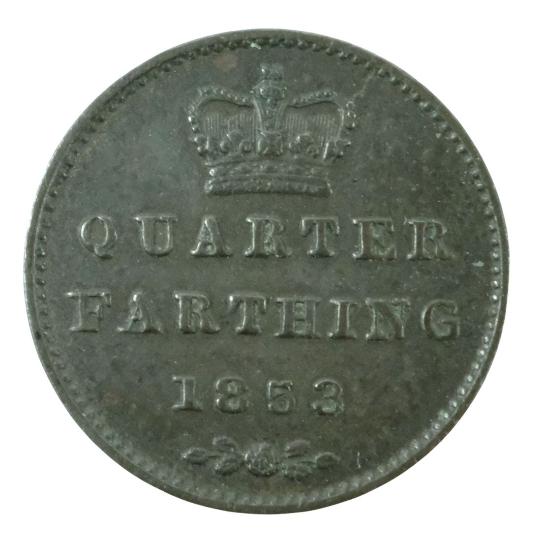 Great Britain Victoria 1853 Quarter Farthing, Very Fine