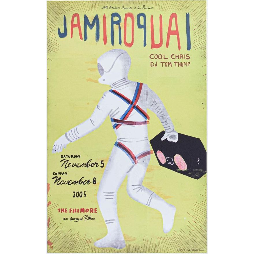 2005 NF-725 Jamiroquai The Fillmore Poster Near Mint 89