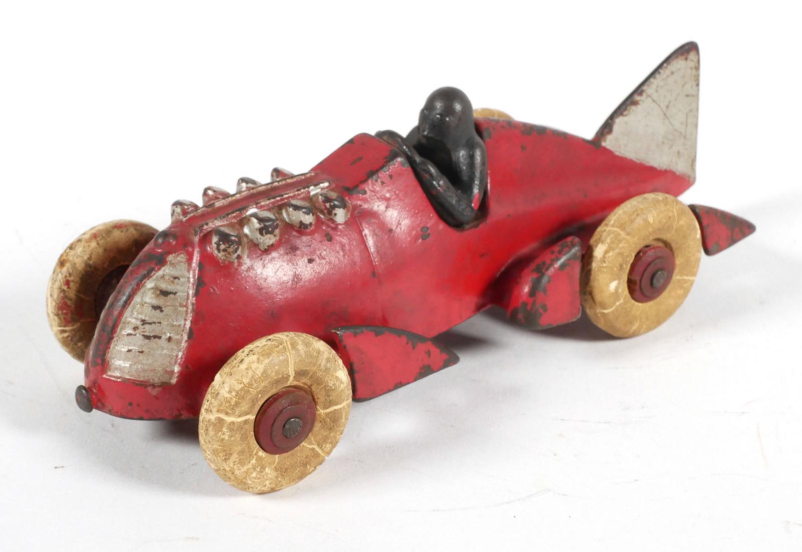 Antique Hubley Cast Iron Racer w Driver | Blackwell Auctions