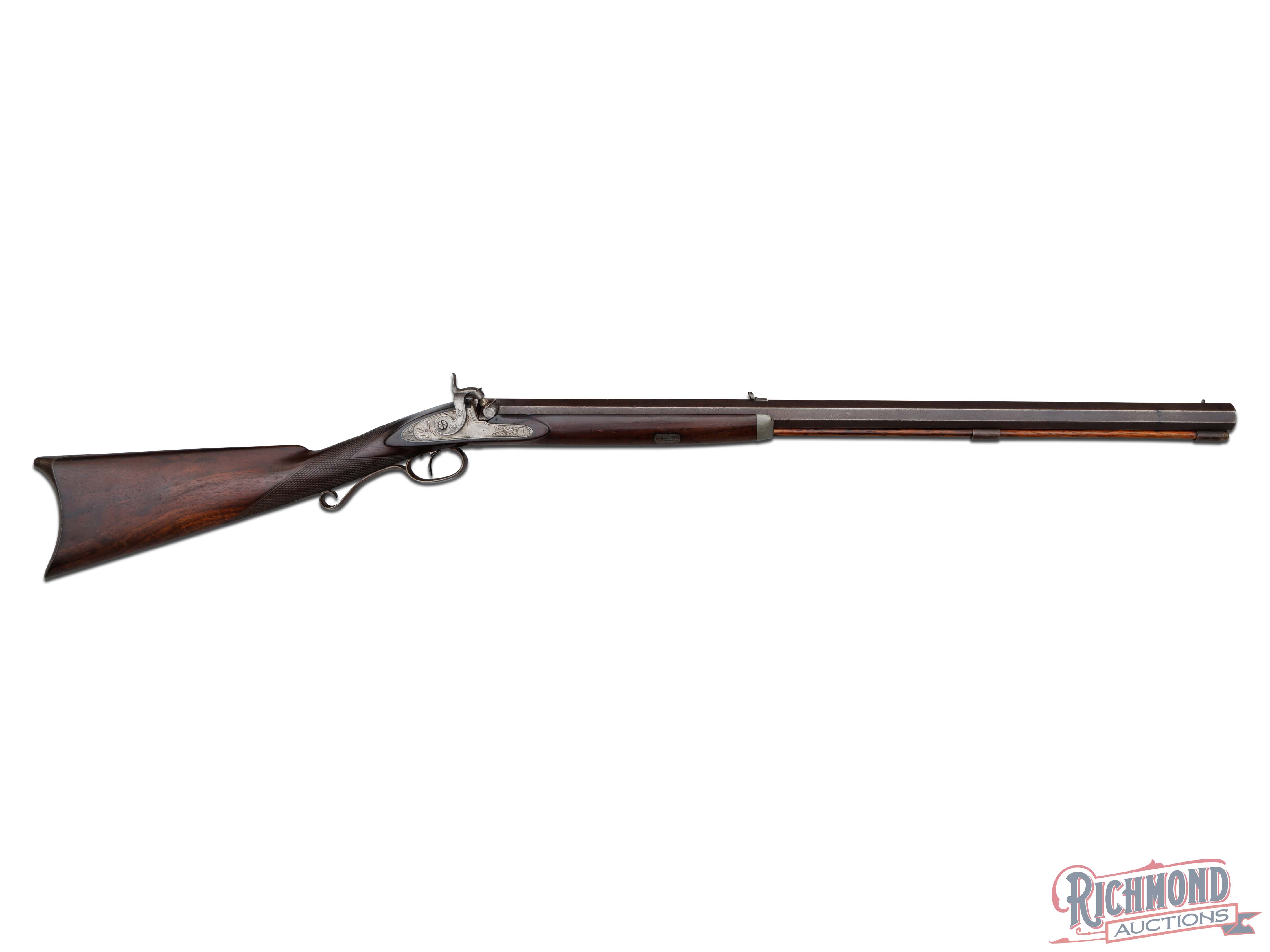 New York Percussion Half Stock 40 Caliber Rifle By William Billinghurst ...
