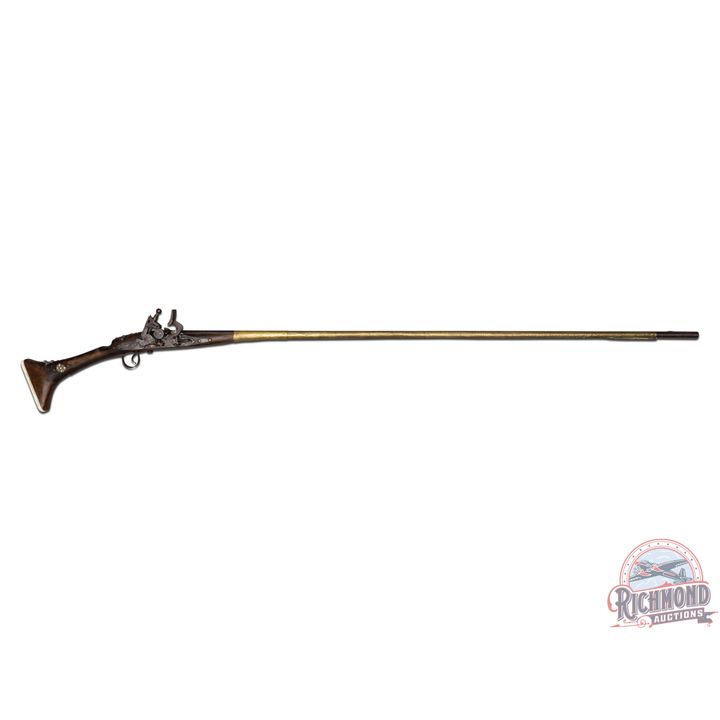 Ornate North African Snap-Hance Flintlock Rifle