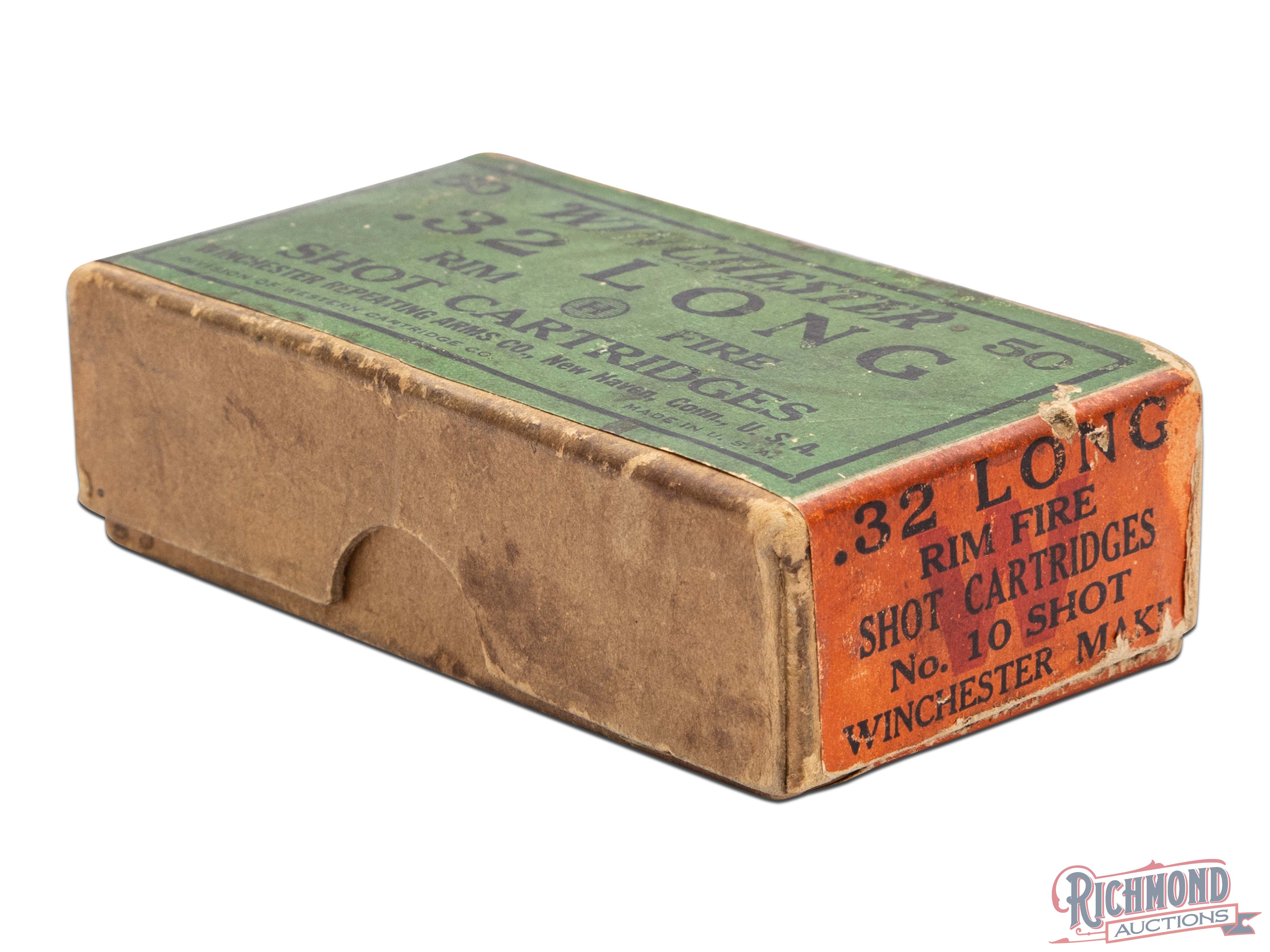 Full Box Of Winchester .32 Long Rimfire Shot Cartridges | Richmond Auctions