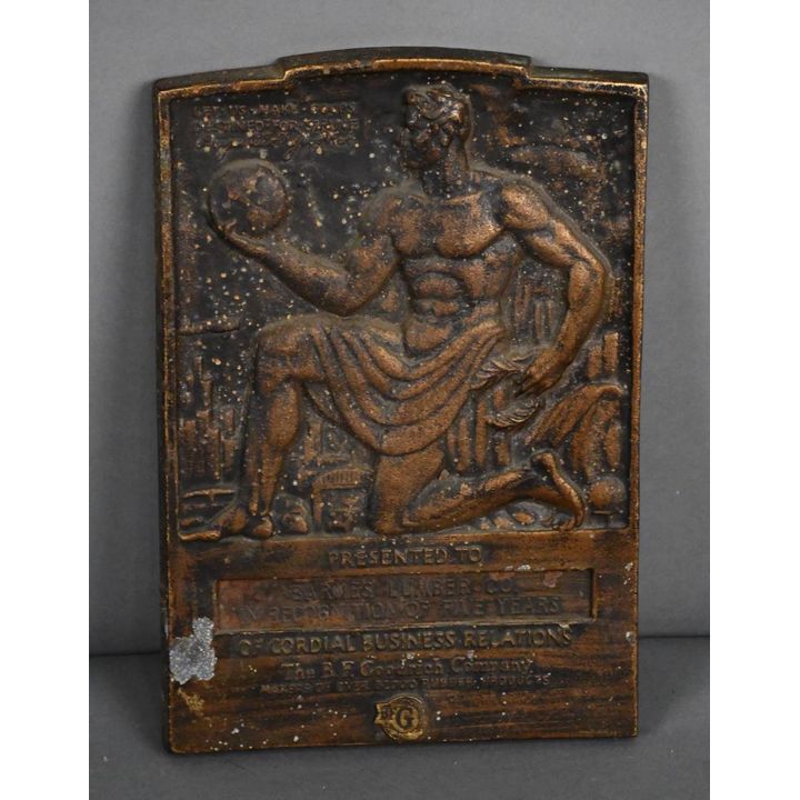 B.F. Goodrich Brass Plaque