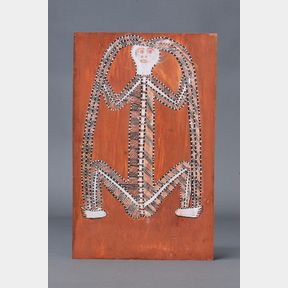 NAMARRKON THE LIGHTNING SPIRIT, ARTIST UNKNOWN, KUNWINJKU PEOPLE, OENPELLI, WESTERN ARNHEM LAND, NT