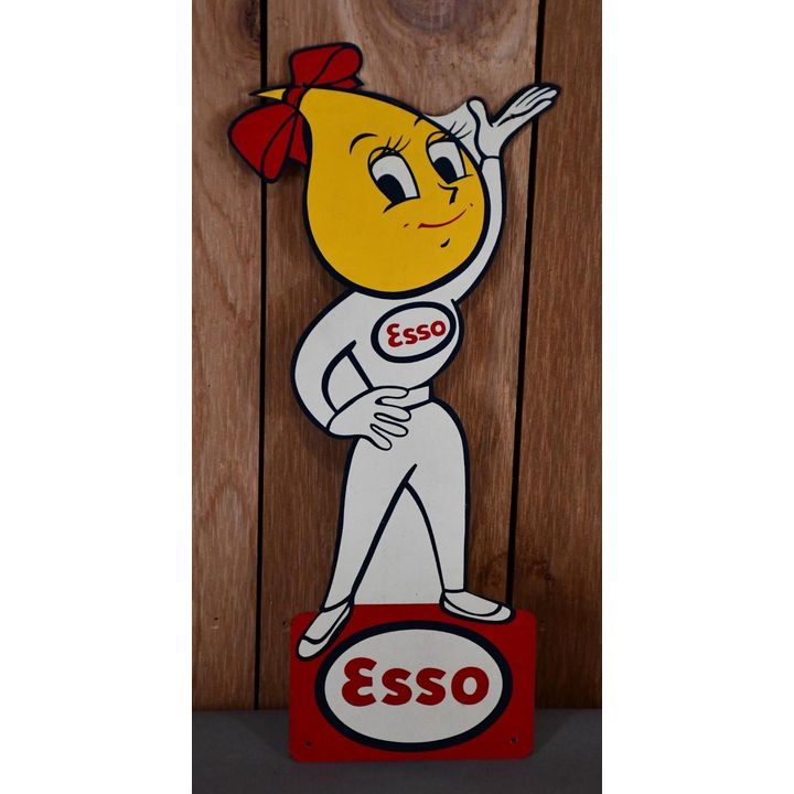 ESSO Oil Drop Girl Metal Sign (TAC)