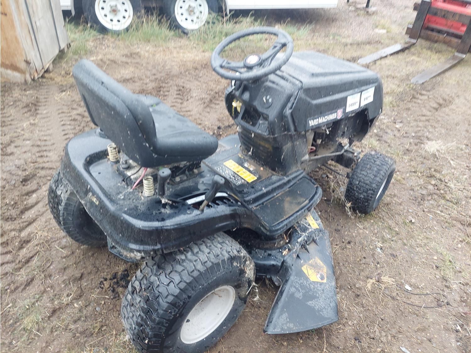 Yard Machines 38 Inch Ride On Lawn Mower [24JH02001-236] | Team Auctions