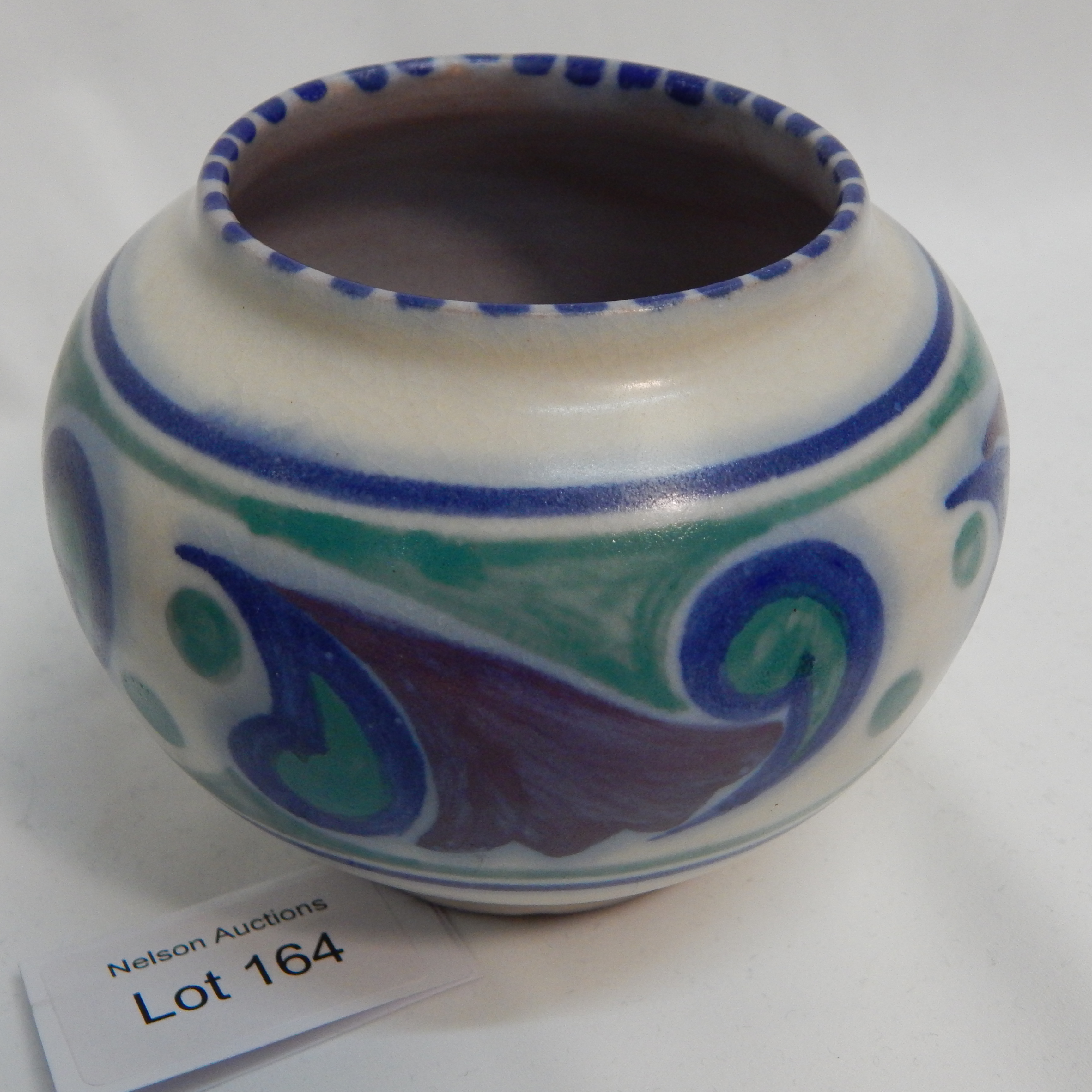 c1920 Poole Pottery Carter Stabler Adams Pot — NZ auction result