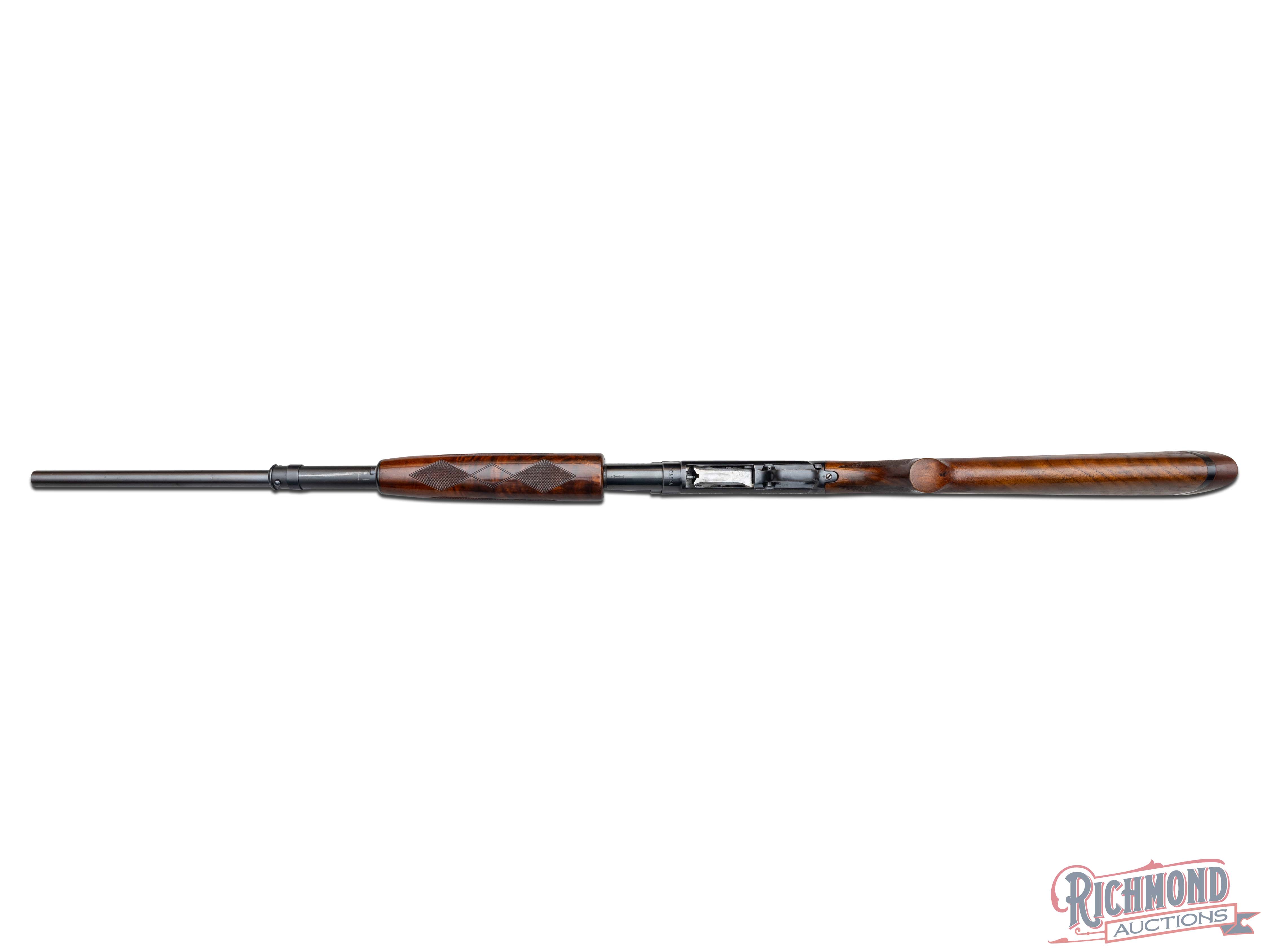 Pre-64 Engraved Winchester Model 12 Skeet Pump Shotgun With Raised ...