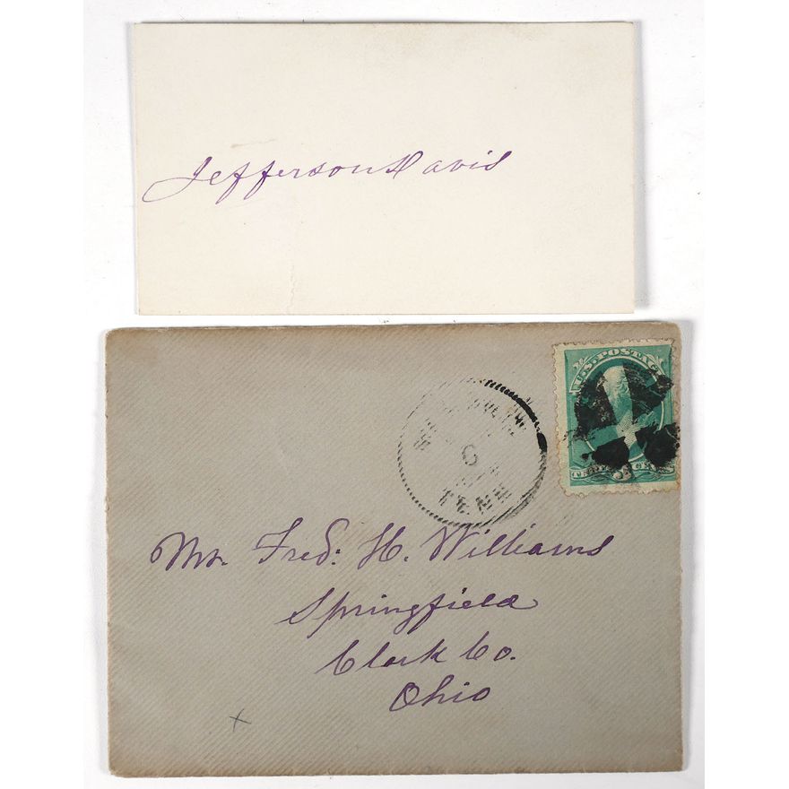 JEFFERSON DAVIS Autograph
