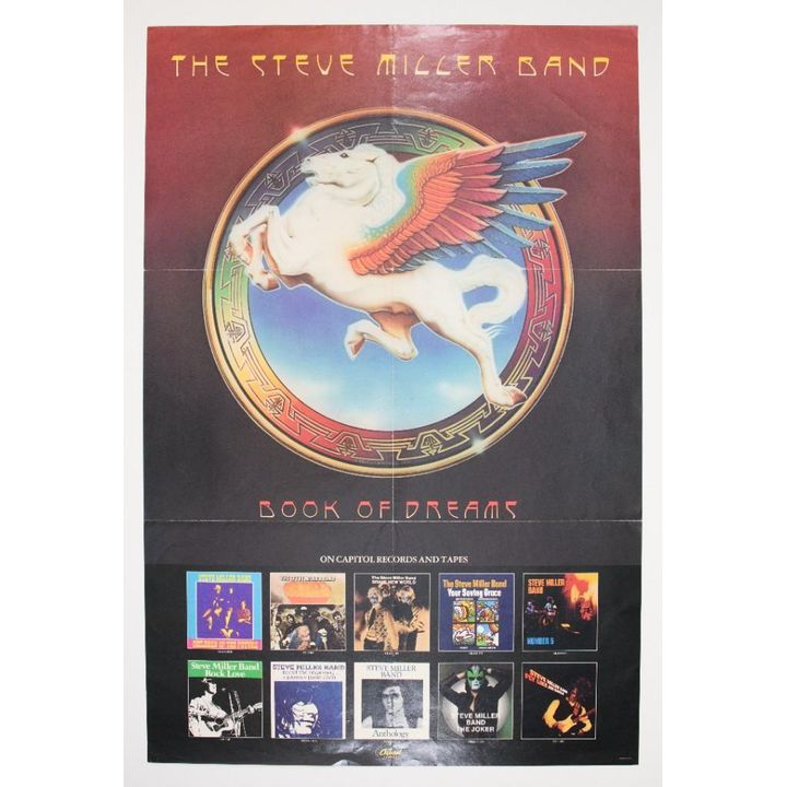 1977 Stanley Mouse Steve Miller Band Book of Dreams Capitol Records Promotional Poster Excellent 71