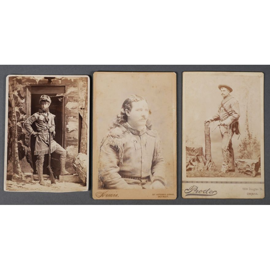 (3) Mountain Man Cabinet Cards