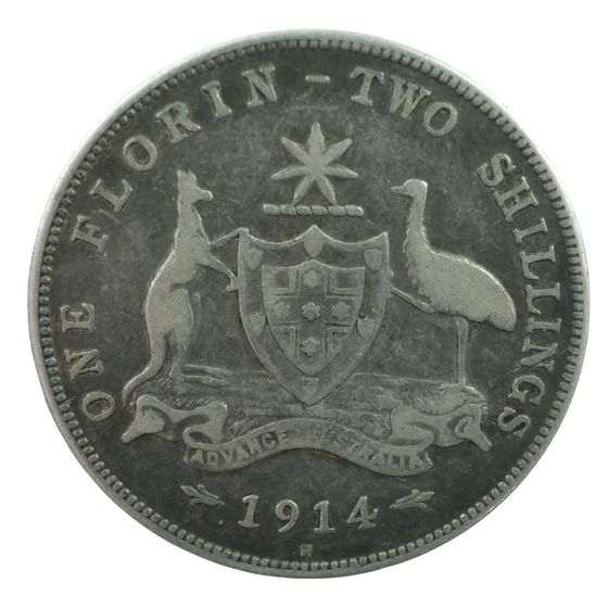 Australia 1914 H Florin Fine
