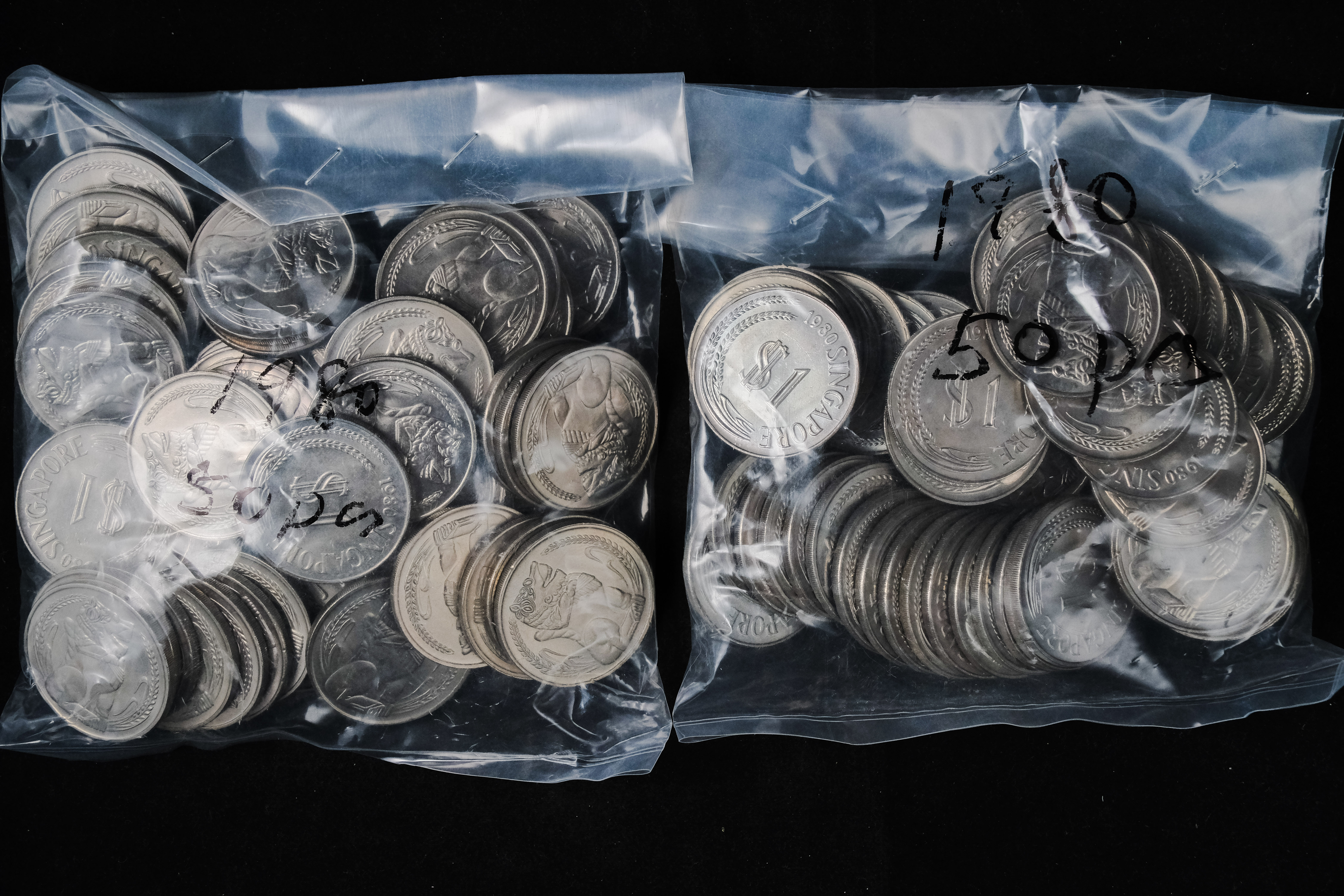 Singapore 1980 Merlion $1 coin 100pcs in Lot | Sky Kirin Auctions