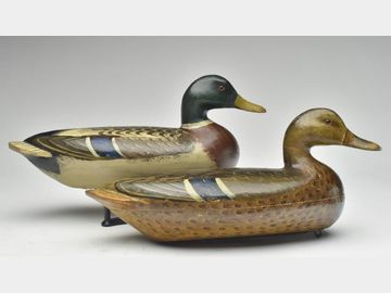 Pair of mallards, Charles Perdew, Henry, Illinois