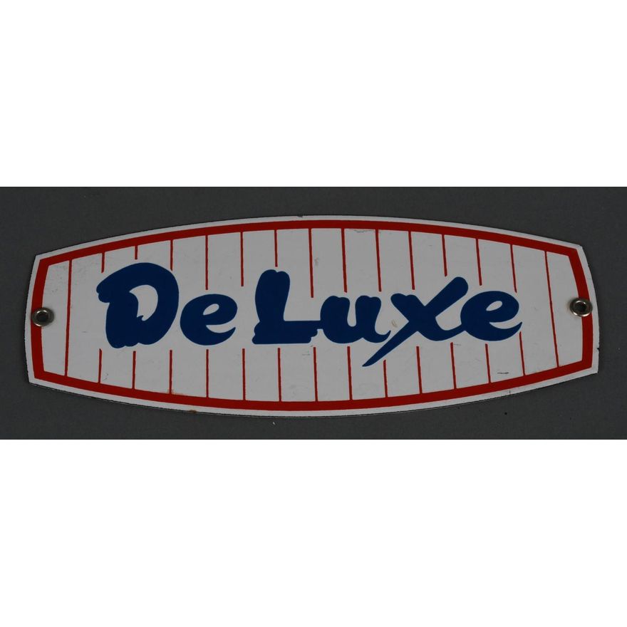 (Champlin) DeLuxe Porcelain Pump Sign