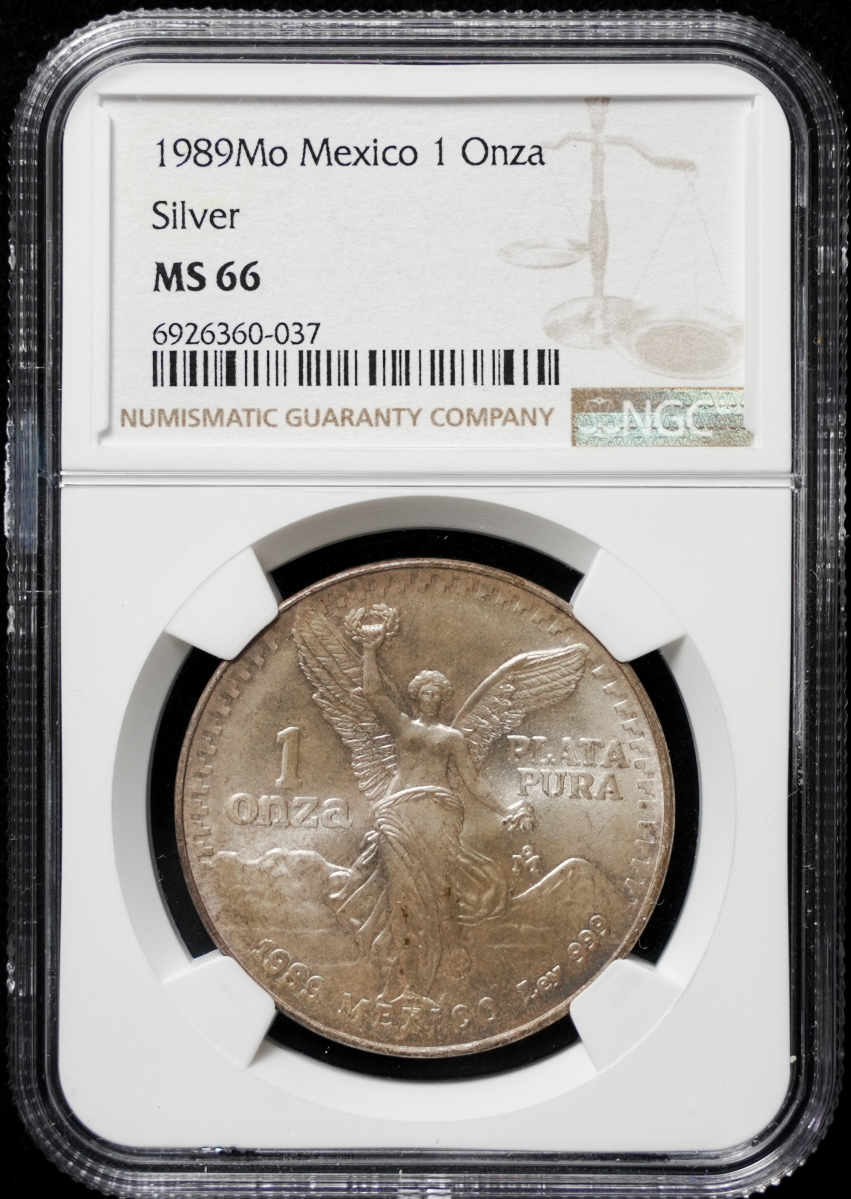Mexico 1989Mo 1 Onza Silver NGC MS66 (6926360-037) | Sky Kirin Auctions Mexico 1989Mo 1 Onza Silver NGC MS66 (6926360-037) | Sky Kirin Auctions