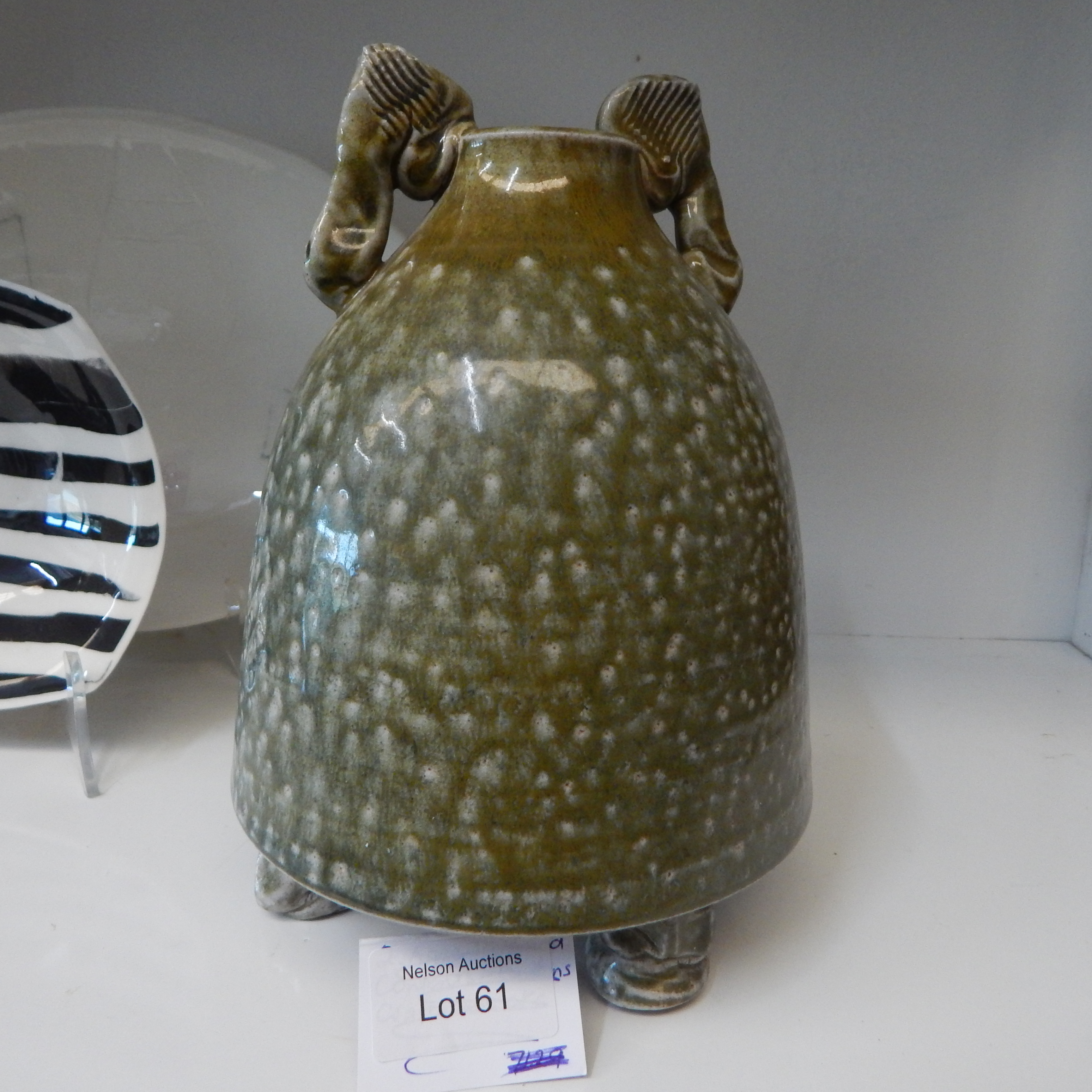 Vintage Saltware Stone Glazed Bottle - Peter Gibbs Style — sold at auction in New Zealand for $120
