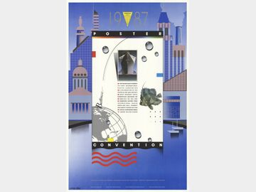 Bob Helsey - 1987 Poster Convention - 1987 Offset Lithograph 37.75" x 24.25"