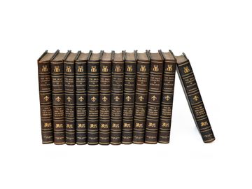 Group of Leather Bound Books, Twelve Total