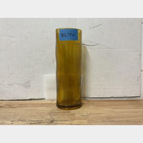 Threshold - Organic Form Glass Hurricane Decorative Vase Amber