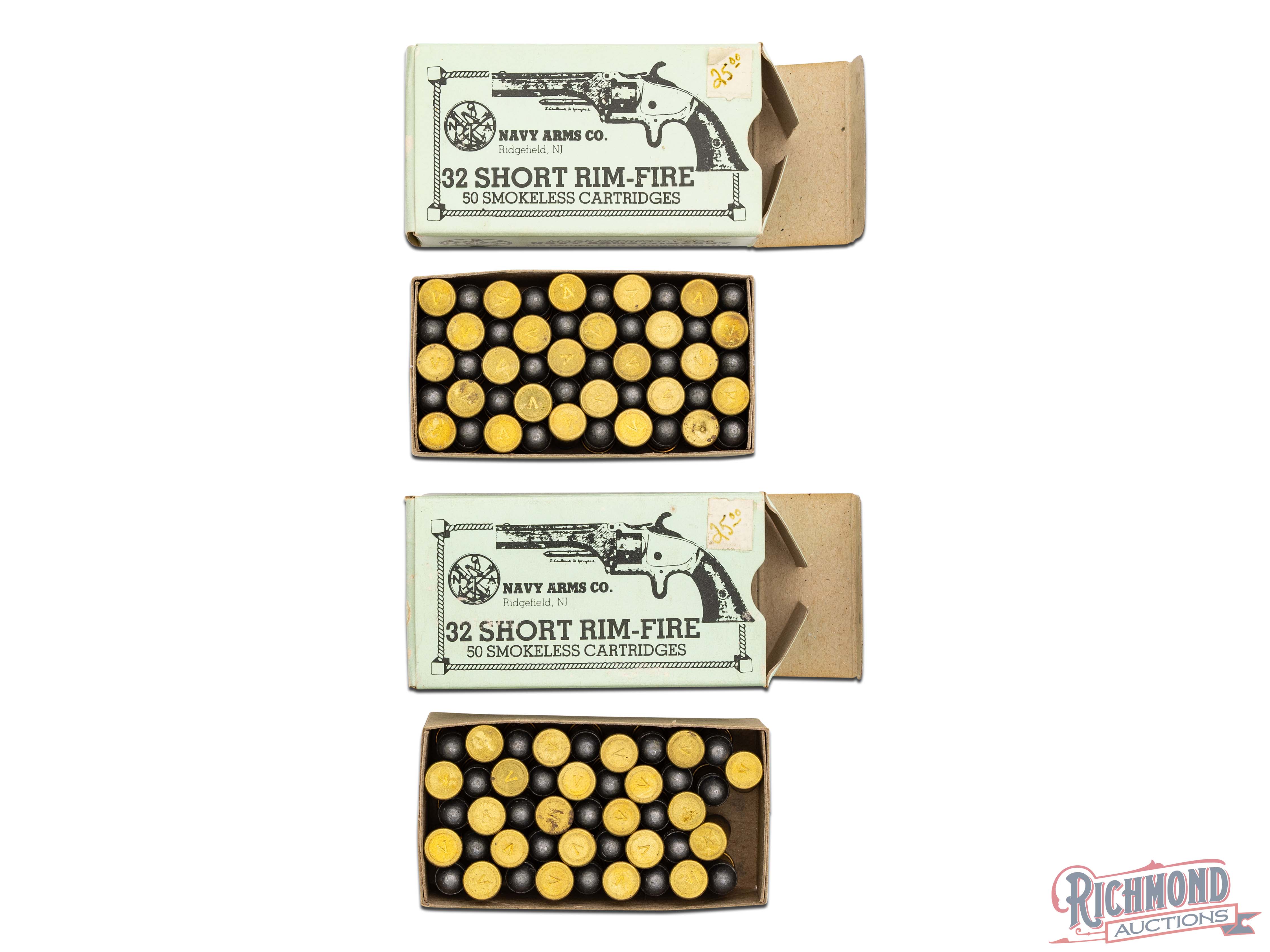 95 Rounds Of .32 Short Rimfire Cartridges By Navy Arms Co. | Richmond ...
