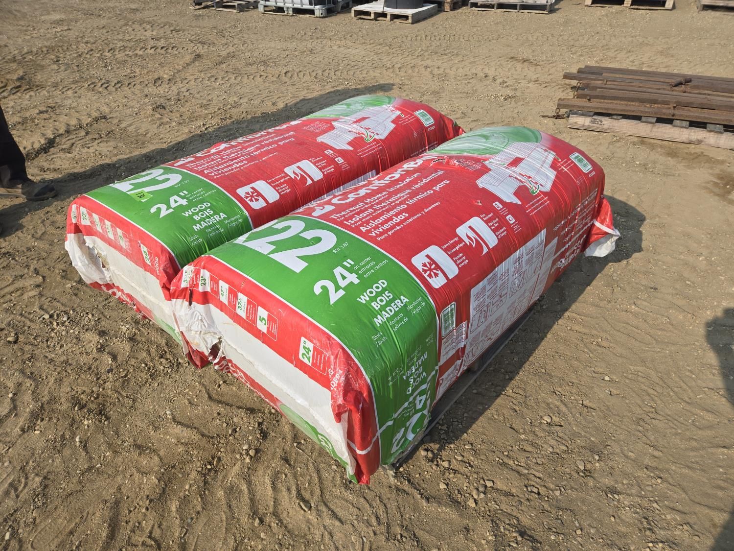 (2) Bags of R22 Roxul 24 Inch Insulation [24HH05001-130] | Team Auctions