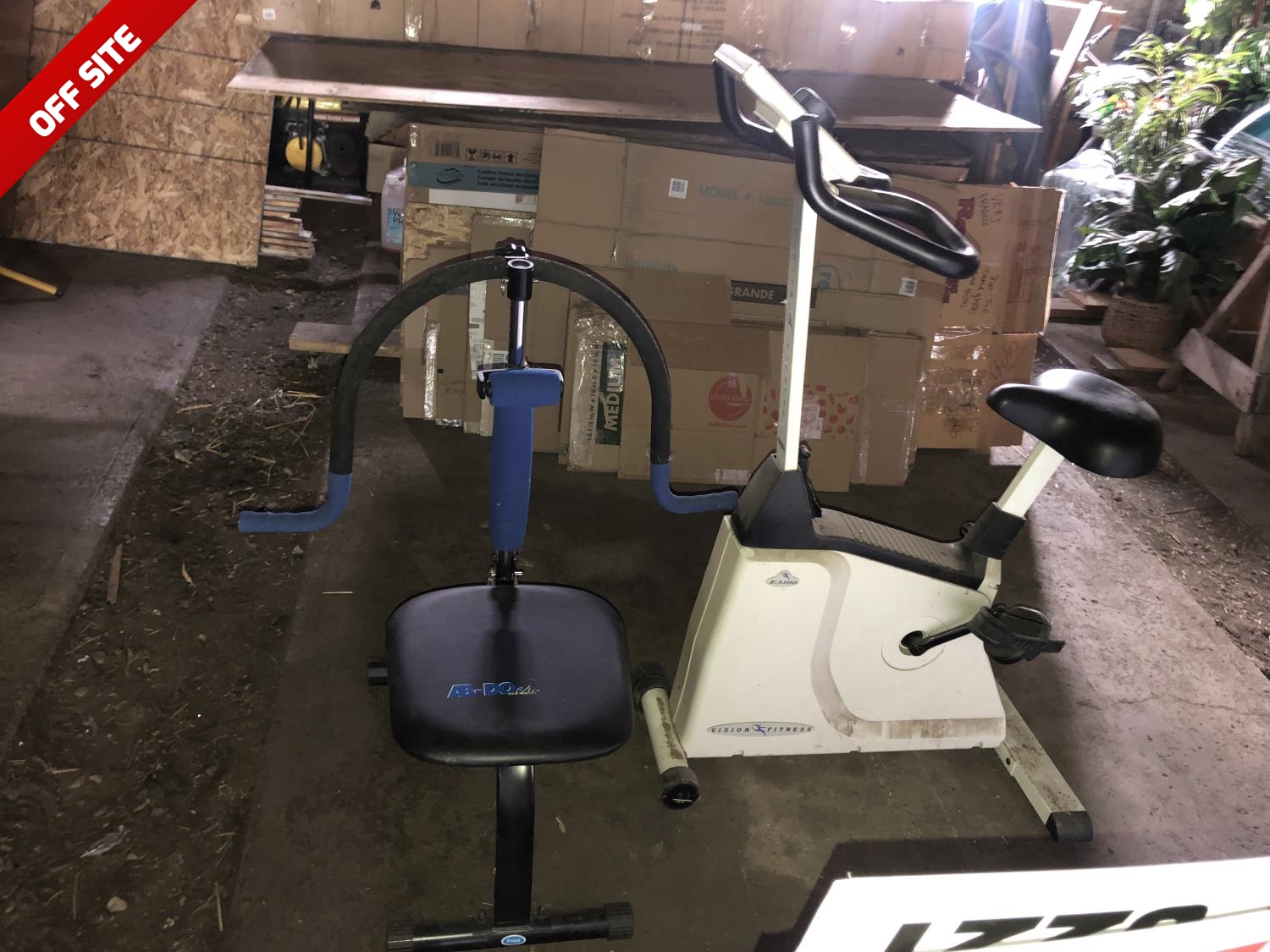 Vision Fitness Exercise Bike & Ab - Do Pro Model Exercise Machine ...